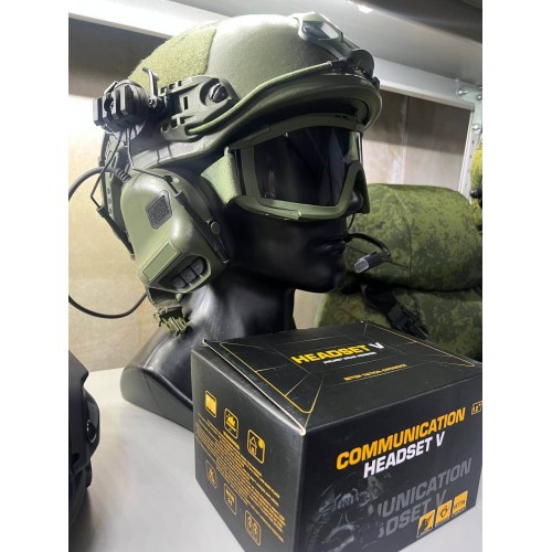 "COMMUNICATION HEADSET V" Активные тактические наушники для стрельбы в Сочи