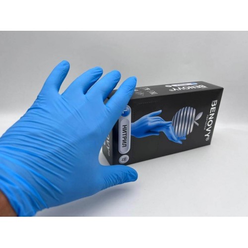 BENOVY MULTICOLOR НИТРИЛ медицинские цветные перчатки в Сочи