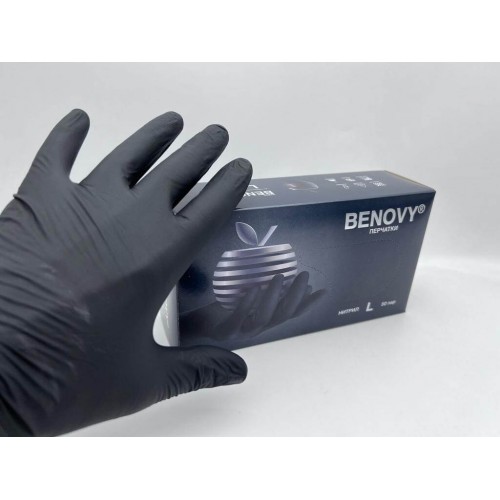 BENOVY MULTICOLOR НИТРИЛ медицинские цветные перчатки в Сочи