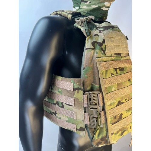 Бронежилет ЗАЩИТНИК в Сочи с кевларовым баллистическим пакетом C2, капами и бронеплитами Бр5