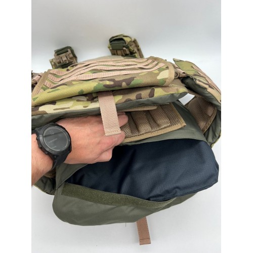 Бронежилет ЗАЩИТНИК в Сочи с кевларовым баллистическим пакетом C2, капами и бронеплитами Бр5