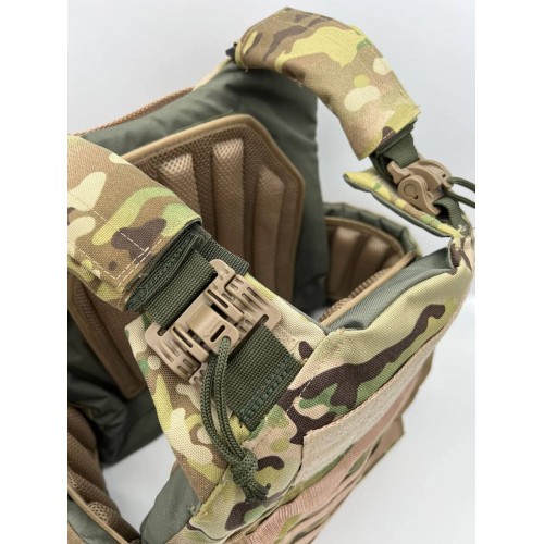 Бронежилет ЗАЩИТНИК в Сочи с кевларовым баллистическим пакетом C2, капами и бронеплитами Бр5