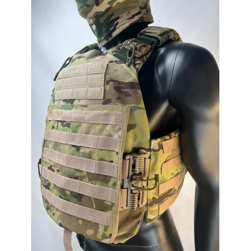 Бронежилет ЗАЩИТНИК в Сочи с кевларовым баллистическим пакетом C2, капами и бронеплитами Бр5