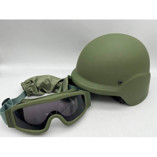 Тактический шлем + тактические ударопрочные армейские очки в Сочи