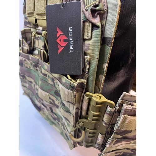 Жилет (плитник быстросъёмный YAKEDA original /разгрузка)2 с подсумками на спине в Сочи