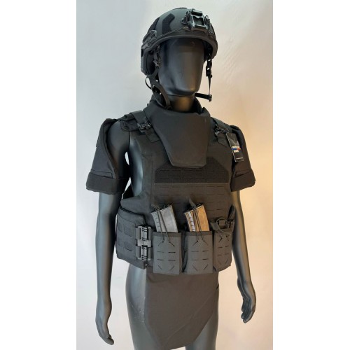 Бронежилет разгрузочный UNIVERSAL ARMOR в Сочи (СВМПЭ + бронеплиты Бр5 класса) черный