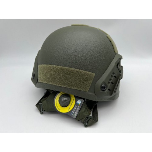 Кевларовый тактический баллистический композитный шлем ACH MICH NIJ IIIA Ops-Core (цвет «олива») / Бр2 класс защиты / с защитой ушей и системой регулировки Венди в Сочи