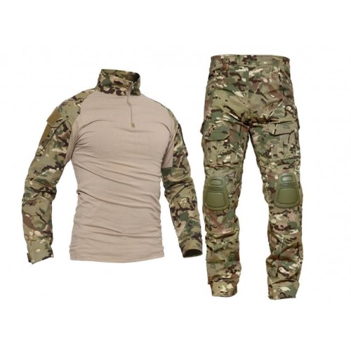 Костюм тактический с наколенниками и налокотниками камуфляжный MTP «Shark  Skin» в Сочи