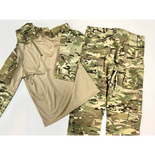 Костюм тактический с наколенниками и налокотниками камуфляжный MTP «Shark  Skin» в Сочи