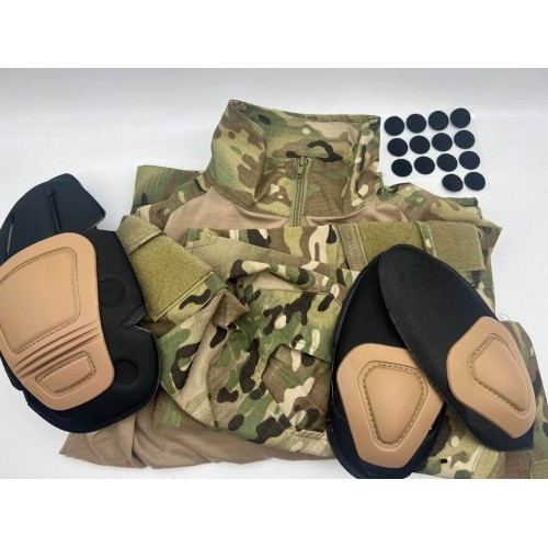 Костюм тактический с наколенниками и налокотниками камуфляжный MTP «Shark  Skin» в Сочи