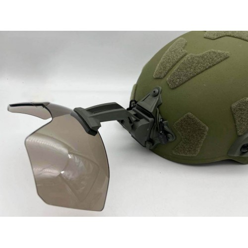 Откидные флип очки с кронштейном на шрауд для тактического шлема в Сочи