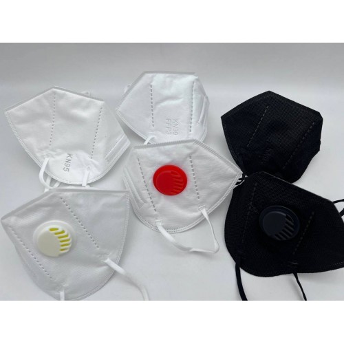 Респираторы KN95 чёрные с клапаном в Сочи