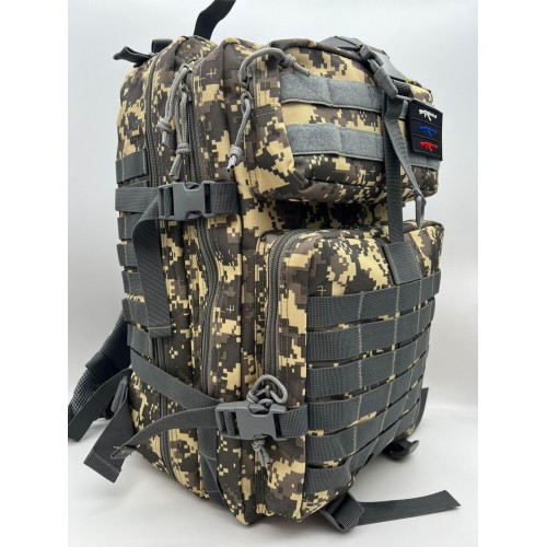 Рюкзак тактический 45 л пиксель/серый в Сочи