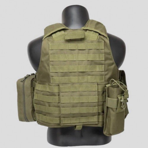Тактический разгрузочный жилет «5 / пять карманов» с подсумками Tactical Molle Plate Carrier для съемных бронепластин в Сочи