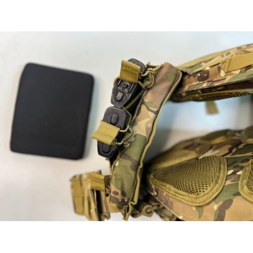 Жилет (плитник быстросъёмный/разгрузка) с возможностью установки боковых плит или боковых баллистических пакетов в Сочи