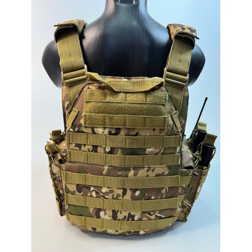 Жилет (плитник быстросъёмный/разгрузка) с возможностью установки боковых плит или боковых баллистических пакетов в Сочи