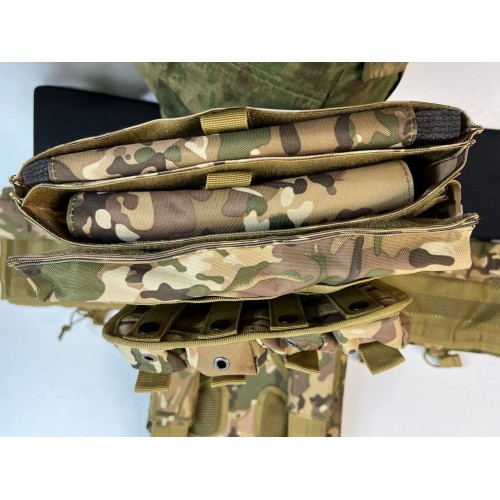 Жилет (плитник быстросъёмный/разгрузка) с возможностью установки боковых плит или боковых баллистических пакетов в Сочи